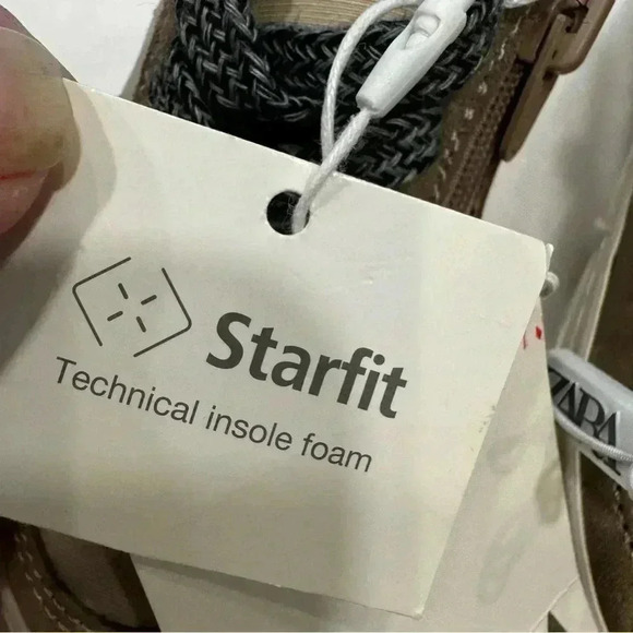 NEW! Zara Toddler Suede & Canvas Zip On Sneakers Size US 5.5 - Picture 8 of 10